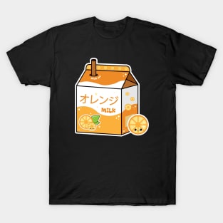 Kawaii Orange Milk T-Shirt